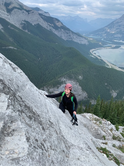 Nicole having a blast on the slabs
