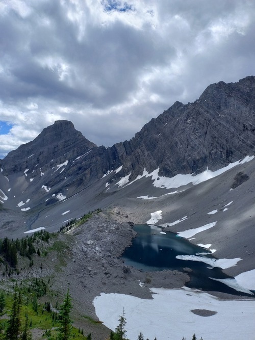 Black Prince lake. Warspite in background 