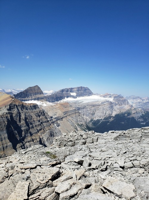 Mount Daly and the Bath Glacier from the summit of Mount Bosworth.