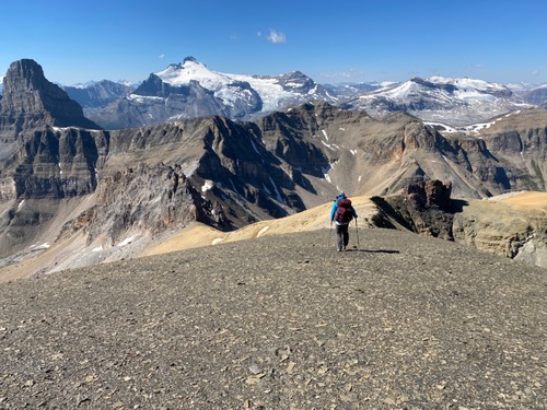 Descending from Minnow Peak