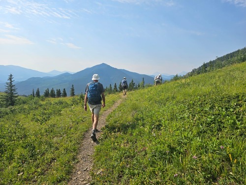 The easy way up the ridge