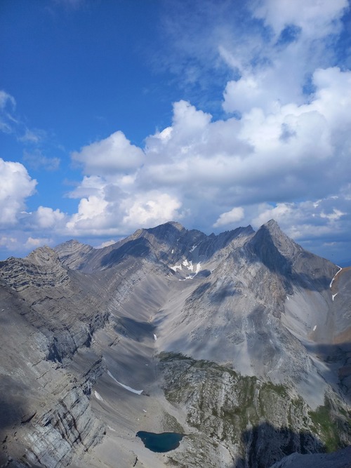 Arethusa, Mount Rae and unnamed lake