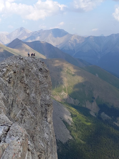 Ramblers at the end of the ridge