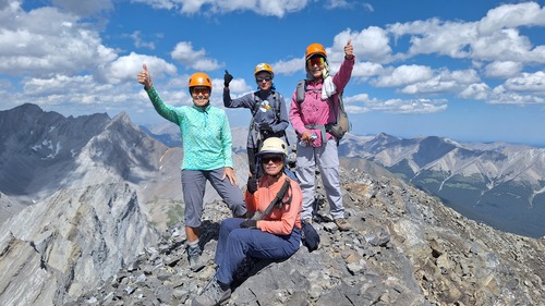 summit success! (Pam doing the photography)
