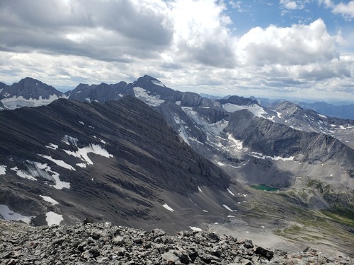 Mount Joffre from Mount Sarrail. Mount Joffre from Mount Sarrail.