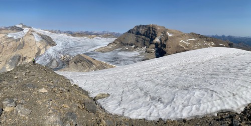 It's not often that the glacier is right next to you