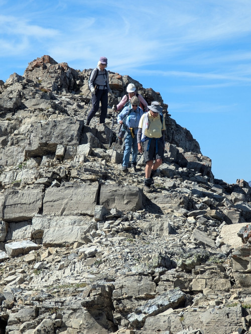The rocky ridge section