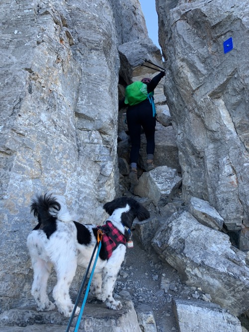 Entering the "Chimney" (gap?)