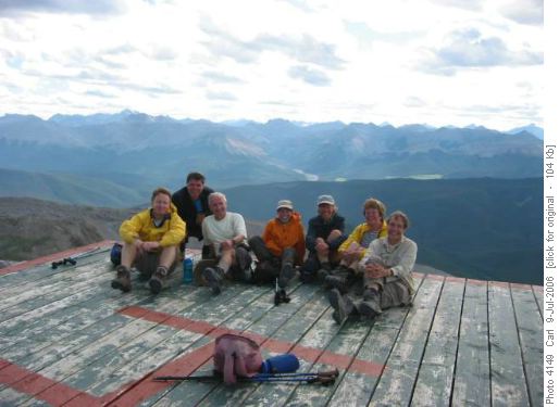 Group photo on Moose Mountain helipad