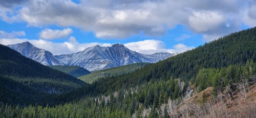 Mountain view along the trail