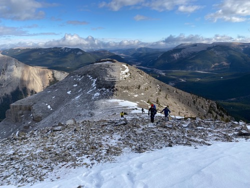 Climbing to yet another false summit