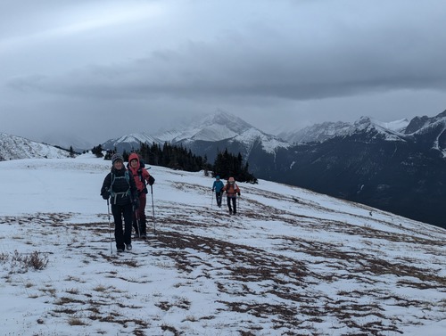 A little more wintery as we trekked across the ridge