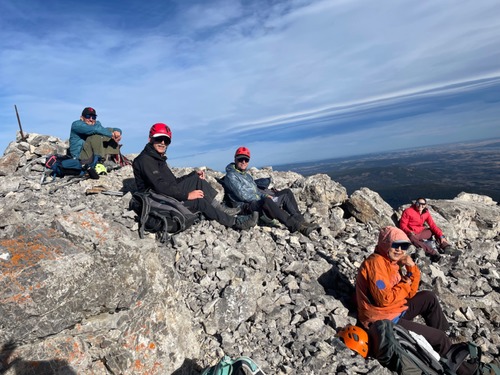 Lunching on the summit