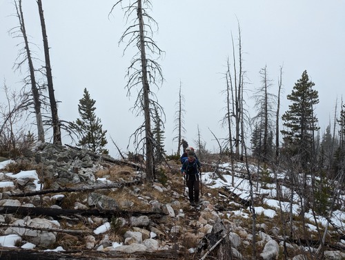 Entering a rocky section