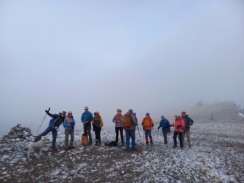 A wintry scene on Powderface ridge