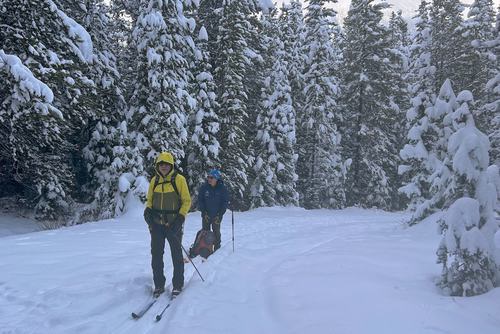 At the junction of the "Back Door" route and Pocaterra trail