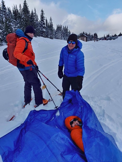 Avy Practice at Highwood Pass