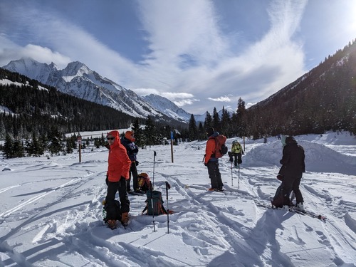 Avy Practice at Highwood Pass