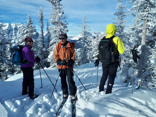 Jane, Bob, and Damian at the top of Blueberry Hill