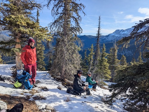 Warm lunch spot out of the wind