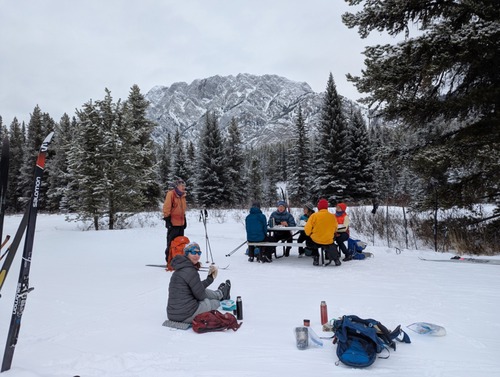 Lunch near the Lynx section.
