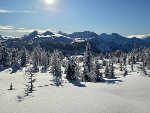 top of the glades to Larix lake