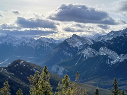 Looking south to the Kananaskis valley