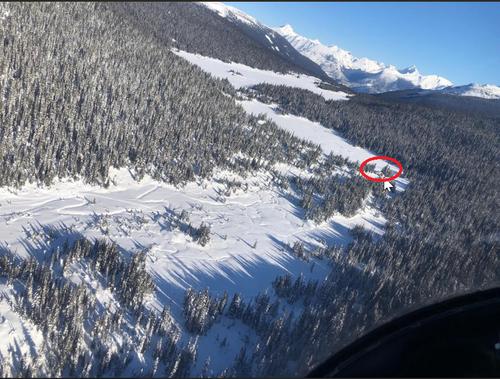 Approaching Dave Henry Lodge via helicopter Feb 2025