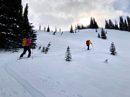 Ramblers ascending into Miner's Basin Dave Henry Feb 2025