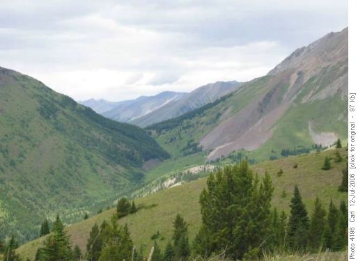 Picklejar Pass aerial view