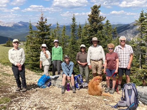 The summit team on Prairie Mountain.
