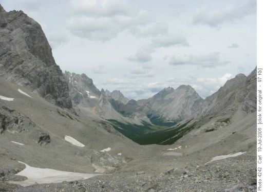 Elbow Valley from Rae Glacier
