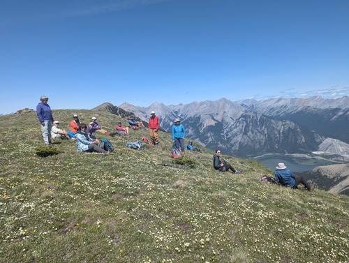 Lunch time on the Lower Peak