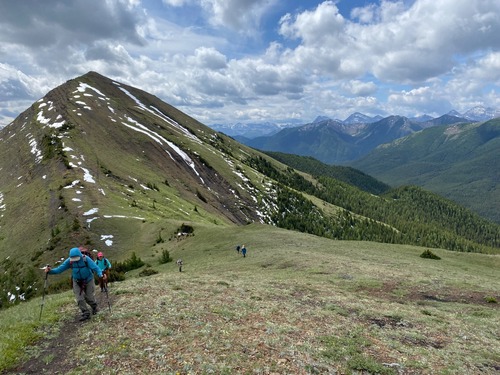 This big hill will need to be reclimbed on the way back - 140 vertical metres of 