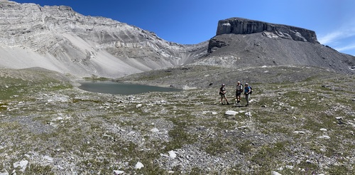 First Spectral Lake, with Apparition Mountain behind 