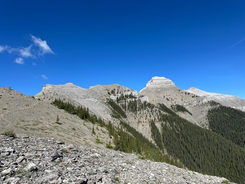 Our destination (the high point in the photo) looks a long way away Our destination (the high point in the photo) looks a long way away