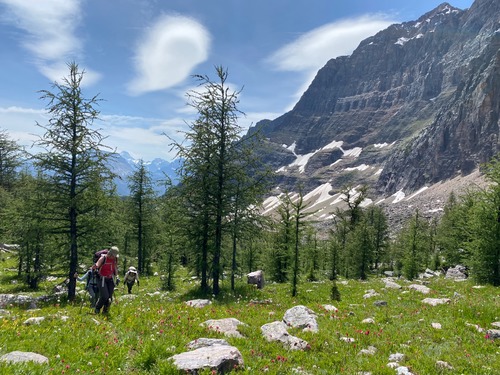 Climbing from Eohippus Lake