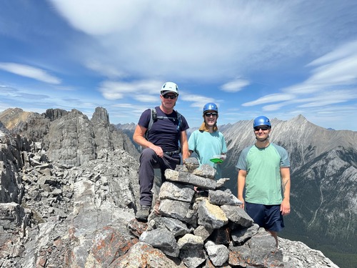 Boys on the south summit, including our adoptee, Cam Boys on the south summit, including our adoptee, Cam