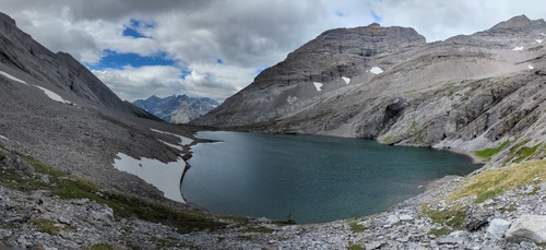 Nice view one of the headwall lakes. 