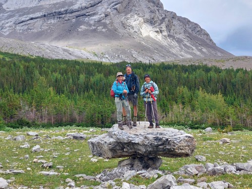 The standard Ramblers on a Rock photo