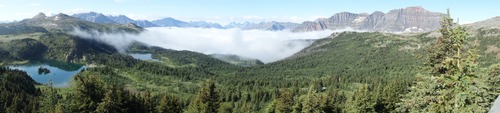 Panorama view to southwest from Sunshine Standish VP
