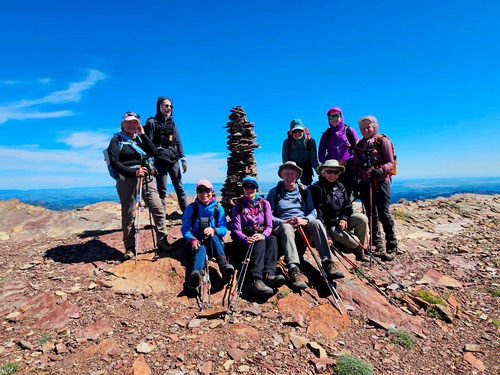 Happy Ramblers on the summit of Table Mt.