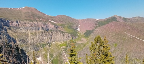 Akamina Ridge from Forum Lake, near Waterton Park. 