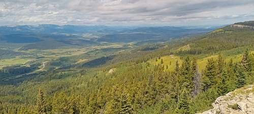 View north from esarpement at north end of Porcupine Hills Extension