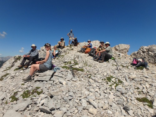 Lunch on top of South Baldy