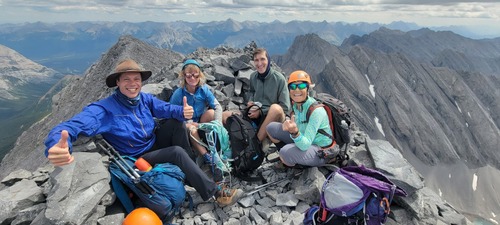 Group photo on Mt Galatea. 