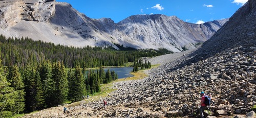 Approaching 1st lake