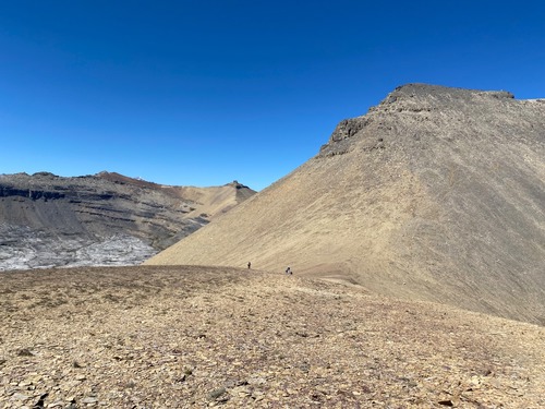 Just came down from the north peak in the background 