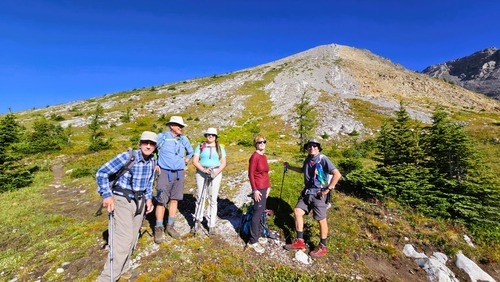 Getting ready to head up the long last slope of Little Arethusa