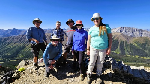 Ramblers at the top of Little Arethusa